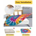 thumbnail image 5 of Colorful Tie-Dye Couch Cushion Covers Stretch, Washable Sofa Seat Covers Individual Seat Cushion Sofa Slipcovers Ethnic Modern Abstract Watercolor Couch Cover Furniture Protector S-1PCS, 5 of 7