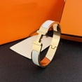 thumbnail image 2 of H-Bracelet, 18KH Alphabet Lock for Men and Women, Bracelet for Couples in Stainless Steel, Silver and, 2 of 4
