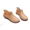 thumbnail image 5 of Women's Slip On Breathable Walking Shoes, Low Cut Soft Sole Waterproof Short Rain Boots Design with Cushion Comfort, Sneakers for Daily Leisure Gift, 5 of 5