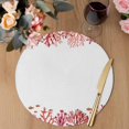 thumbnail image 3 of Ocean Coral Round 13 Inch Placemats Set of 2, Coastal Sea Fish Starfish Coral Summer Red HeatResistant Non Slip Place Mats for Dining Table, Wipeable Braided Kitchen Table Mats for Housewarming, 3 of 9