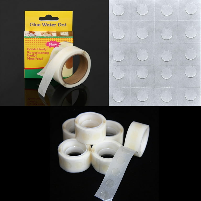  XFasten Balloon Glue Point Dots Clear, Removable, 2500 Pcs (25  Rolls), Balloons Arch Tape Adhesive