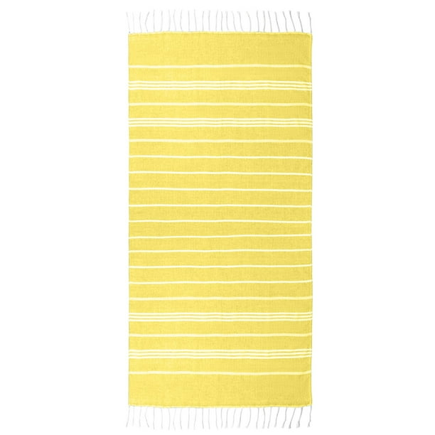 Toallas de Playa para Adultos Toalla de Playa de Poliéster 35.43x70.86 Tejida con Franjas Toalla Absorbente de Adultos 21 Hebras Toalla de Playa Grande