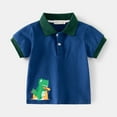 thumbnail image 4 of Esaierr Kids Baby Summer Pullover Shirt for Boys,Toddler Short Sleeve Shirts Tees Dinosaur Cartoon Print Cotton Casual Shirt ,Sizes 1-7T, 4 of 8