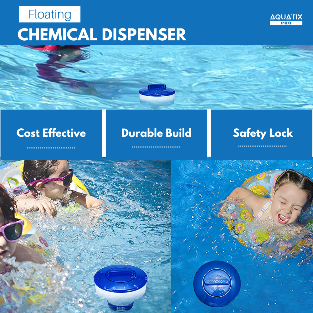 LYCXAMES 5 Zoll Schwimmender Chlorspender Für Schwimmbad, Spa