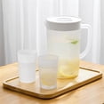 thumbnail image 5 of Jarra grande con tapa, 2,7 l, de plástico, for bebidas, zumos, té helado, nevera, botella de agua, leche, hervidor frío, 5 of 5