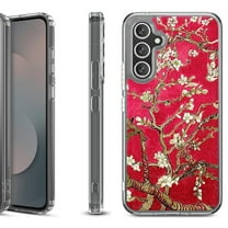 Shockproof Protective Phone Case Cover for Samsung Galaxy S25 FE, by OneToughShield - Almond Blossom Red