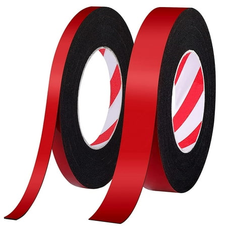 2 Pieces Heavy Duty Double Sided Tape Waterproof Mounting Foam Tape 33ft Length 0 4 Inch 1 Inch Width For Office Car Home Nameplate Photo Frame Decor Walmart Canada