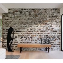 Tiptophomedecor Background & Patterns Wallpaper Wall Mural - Old Weathered Grey Brick Wall