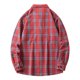 thumbnail image 3 of Blusa y camisa de manga larga con cuello vuelto para hombre, estilo casual, a la moda, con bolsillos, botones y solapa, de poliéster., 3 of 3
