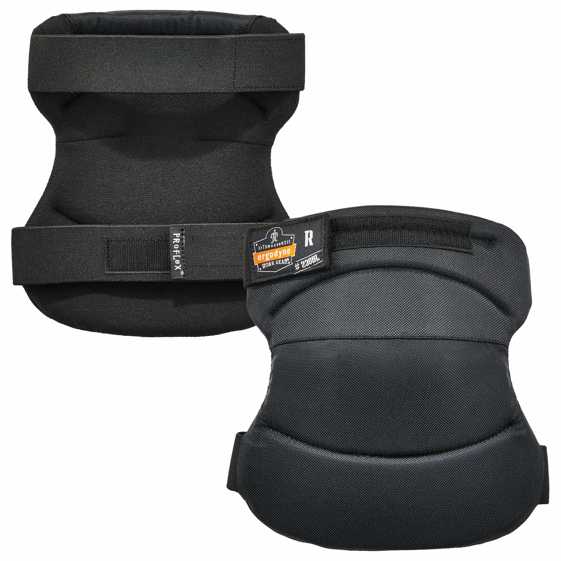Ergodyne Proflex 230HL Wide Soft Cap Knee Pads, Black