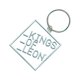 thumbnail image 1 of Kings Of Leon - Llavero Diseño Logotipo de Bloque (Blanco, Plateado), 1 of 2