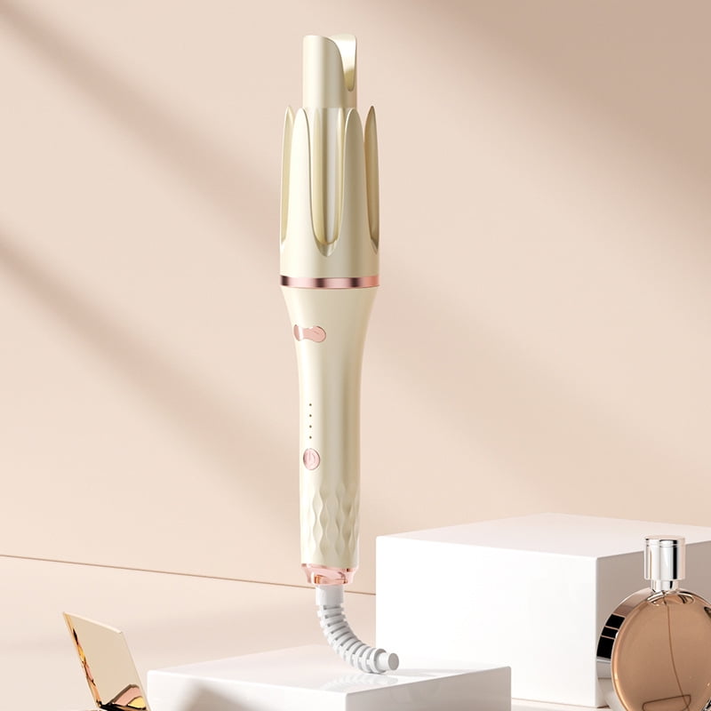 Automatic Hair Curler, Double Ceramic Curling Irons with 1.5" Rotating Barrel, 4 Temps & Timer