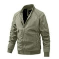 thumbnail image 1 of Veste Décontractée Ample Légère Coupe-Vent à Manches Longues avec Fermeture Éclair avant et Poches pour Activités Extérieures, Randonnée, Cyclisme, Camping, 1 of 8