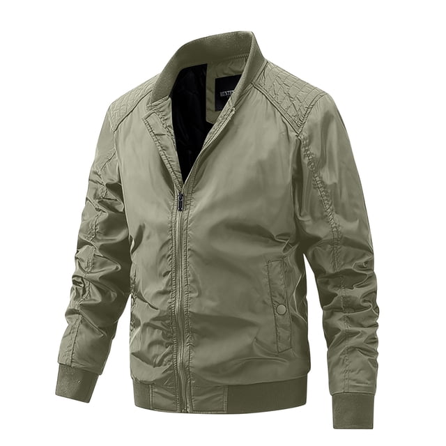 Veste Décontractée Ample Légère Coupe-Vent à Manches Longues avec Fermeture Éclair avant et Poches pour Activités Extérieures, Randonnée, Cyclisme, Camping