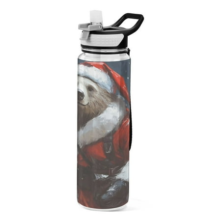 

Sports Water Bottle 1000ML Tritan Food Grade Clear Water Bottle Fitness Outdoor Sports Bike The Red Hat Bear