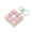 pinkA, variant on Keyboard Clicker Fidget Keychain, Mini Clicky Desk Fidget Toy for Stress Relief & Focus, One-Hand 9-Key Row, Assorted Pastel Colors