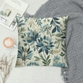thumbnail image 2 of COMIO Navy Blue Green Pillow Covers Dahlia Modern Geometry Flower Decorative Throw Pillows Outdoor Summer Floral Farmhouse Pillowcases Cushion Case Decor for Home Sofa Couch Bed, 2 of 5