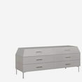 thumbnail image 2 of Adelina Dresser, Self Close Drawers-Finish:High Gloss White/Stainless Steel,Size:24"D x 76"W x 32"H, 2 of 5