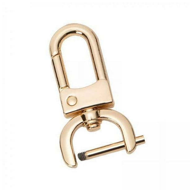 2x Gancho de Clip para Llavero, Cierre de Garra de Langosta, Clip de Ganchos Giratorios, Herrajes para Bolso, Fácil de Reemplazar D, Cierre Giratorio 2 piezas