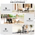 thumbnail image 6 of Outsunny Outdoor Glider Chair with Ottoman, 2-Piece Patio Glider Set with High Back, Wide Seat, Breathable Mesh for Porch, Garden, Backyard, Black, 6 of 9