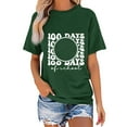 thumbnail image 2 of 100 Days of School Shirt for Women Teacher Graphic Short Sleeve Tshirt School Days Tee Tops, 2 of 4