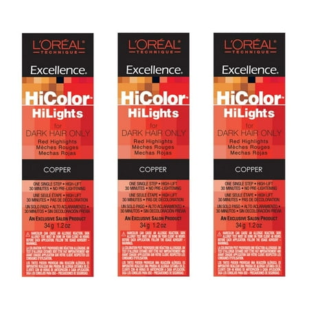 L Oreal Excellence HiColor Copper HiLight 1.2 oz (Pack of 2)