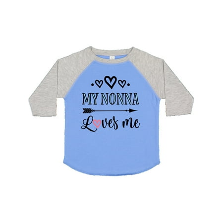 

Inktastic My Nonna Loves Me Girls Gift Toddler Toddler Girl T-Shirt