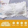 thumbnail image 5 of NUOLUX 2Pcs Fashion Strapless Bralette Lace Tube Tops Bra for Women Ladies and Girls, 5 of 6