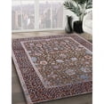 thumbnail image 3 of Ahgly Company Machine Washable Indoor Rectangle Industrial Modern Red Brown Area Rugs, 7' x 10', 3 of 7