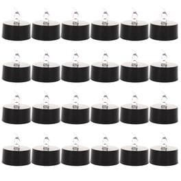 24 Bougies Chauffe-Plat LED à Piles - Fausse Bougie Électrique Sans Flamme 100+ Heures