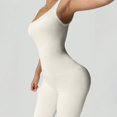 thumbnail image 5 of Women Casual Comfort Workout Halter Straight Leggings Jumpsuits Hidden Scrunch One Piece Adjustable Strap Yoga Outfit Rompers, 5 of 5