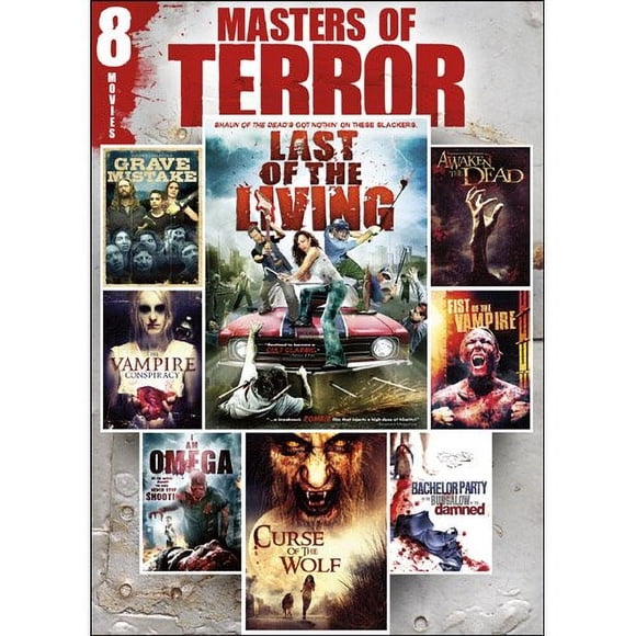 Horror Cinema: 8 Movie Pack (Last of the Living / Grave Mistake / Awaken the Dead / I am Omega / The Vampire Conspiracy / Fist of the Vampire / Curse of the Wolf / Bachelor Party in Bungalow of the Da