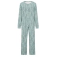thumbnail image 2 of Pantalons pour Femmes, Hauts à Manches Longues pour Femmes, Mode Féminine Impression Non Positionnée Col Rond Ensemble Pantalon Fendu sur le Côté, Hauts à Manches Longues pour Femmes, Hauts à Manches Longues pour Femmes, 2 of 2