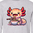 thumbnail image 4 of Inktastic Funny Axolotl Ramen Lover Long Sleeve Youth T-Shirt, 4 of 5