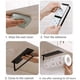 thumbnail image 5 of Portarrollos de papel higiénico sin perforaciones, para montar en la pared, para cocina, baño, dormitorio, color negro, 5 of 5