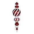 thumbnail image 1 of Vickerman M180104 62 Po. Ornement Central à Rayures Jumbo Rouge et Blanc, 1 of 2