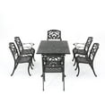 thumbnail image 6 of Noble House Abigal 7 Piece Aluminum Expandable Patio Dining Set in Shiny Copper, 6 of 10