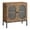 Retro + Glass Door, variant on COZONY Rattan Cabinet, Sideboard Storage Cabinet with Rattan Doors and Shelves, Buffet Console Cabinet with Drawers, for Kitchen, Living Room, Dining Room, Hallway, Wood, 31.5*15.7*32.6"