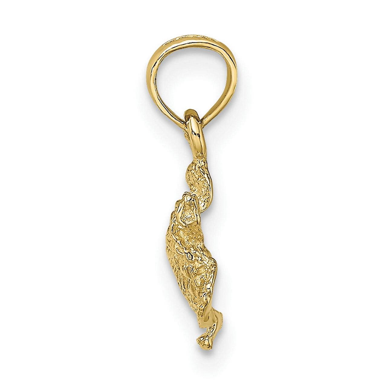 FJC Finejewelers 10k Yellow Gold Sea Turtle Charm