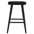 thumbnail image 6 of Counter Stool Chair, Set of 2, Black, Wood, Bar Pub Cafe Bistro Dining Kitchen Hospitality Restaurant, Modern Contemporary HB36674, 6 of 10