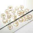 thumbnail image 4 of Jewelry On Clearance Joint Set Of 19 Retro Hollow Star Shape Drop Set Combination Silver, 4 of 9
