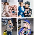 thumbnail image 4 of DolliBu Rainbow Bear Police Officer Plush Toy – Super Soft Rainbow Bear Cop Stuffed Animal Dress Up Cop Uniform and Cap Outfit, Cute Fluffy Bear Policeman Toy Plush Gift for Kids – 9 Inches, 4 of 8