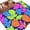 Blue, variant on Large Area Rugs for Living Room Bedroom, Abstract Flower 8'x10' Rug Washable Carpet Runner Indoor Outdoor, Spring Colorful Botanical Floral Leaf Non Slip Floor Mats Rug for Kitchen, Patio