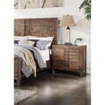 thumbnail image 1 of Modern Style 3 Drawers Wood Nightstand, Brown, 1 of 5