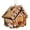 A, variant on DIY Christmas Candy House Ornaments Gingerbread House Kit Tabletop Decor Holiday Art Craft Gift for Adults