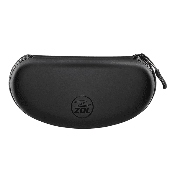 Zol Zipper Hard Shell Sunglasses Case and Eyeglasses Case