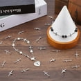 thumbnail image 4 of 120Pcs Tibetan Style Alloy Connector Charms Sideways Cross Links Antique Silver 20x8x2mm Hole: 2mm, 4 of 9