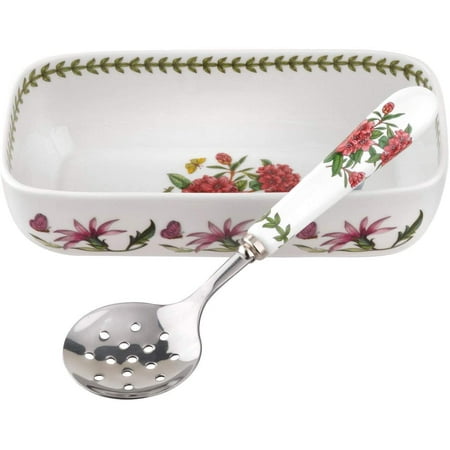 

Portmeirion Botanic Garden Cranberry Dish & Slotted Spoon