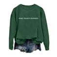 thumbnail image 3 of Women's Sweatshirts 2025 Make Heaven Crowded Sweatshirt Long Sleeve Crewneck Casual Pullover Tops Sweatshirt for Women, 3 of 5