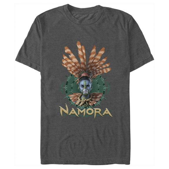 Men's Marvel Black Panther Wakanda Forever Namora Fin Crown T-Shirt